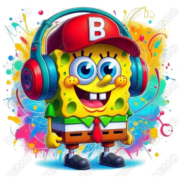 SpongeBob DTF Shirt Iron on Transfer N8 SpongeBob DTF Shirt Iron on Transfer N8