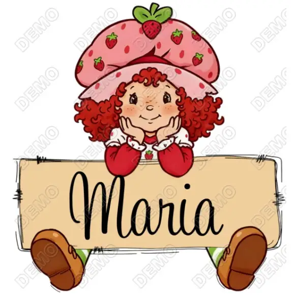 Strawberry Shortcake Personalized  Custom  DTF  Shirt Iron on Transfer