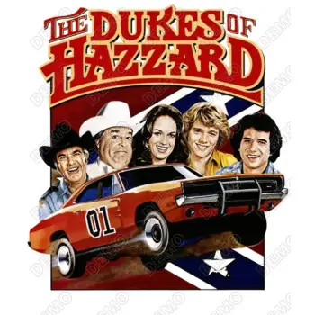The Dukes of Hazzard  DTF  Shirt Iron on Transfer 