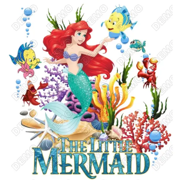 The Little Mermaid  DTF  Shirt Iron on Transfer