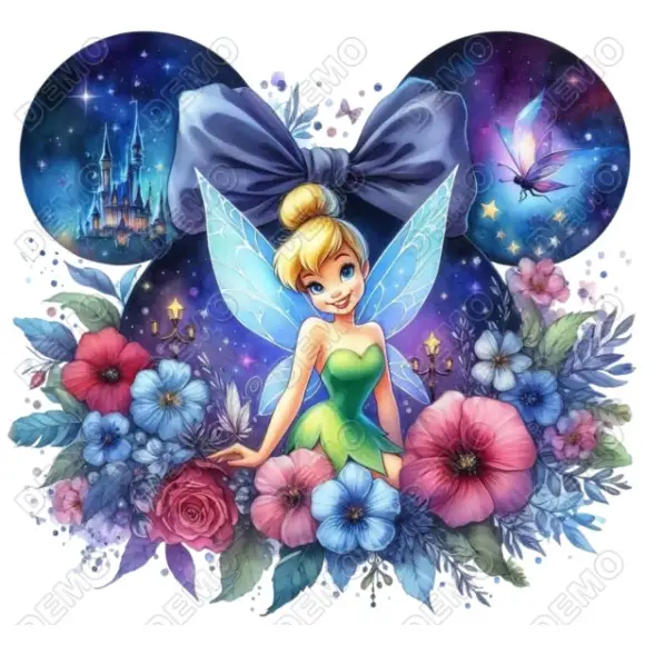 Tinker bell DTF Shirt Iron on Transfer Decal N9