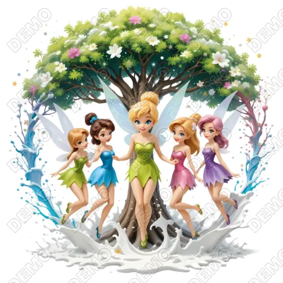 Tinker bell Disney Fairies DTF  Shirt Iron on Transfer