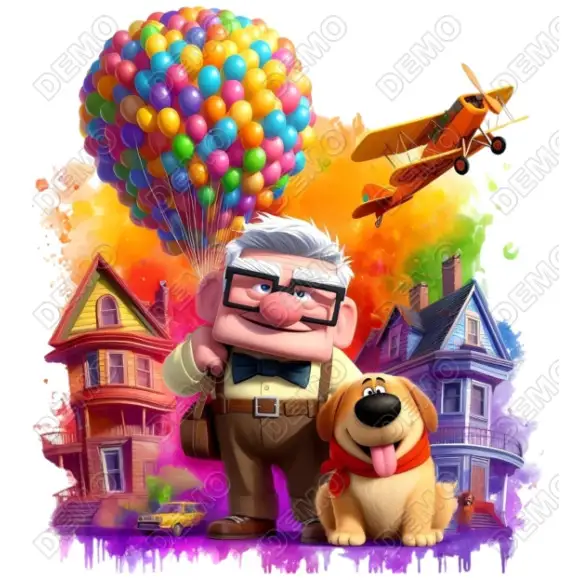 UP Movie DTF Iron on Transfer