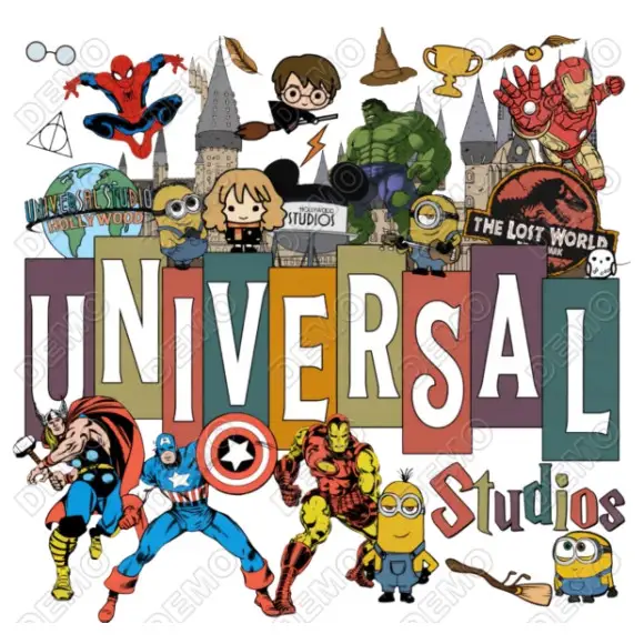 Universal Studios DTF Iron on Transfer N4