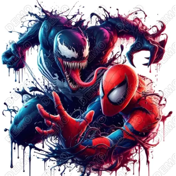 Venom Spider Man DTF  Iron on Transfer
