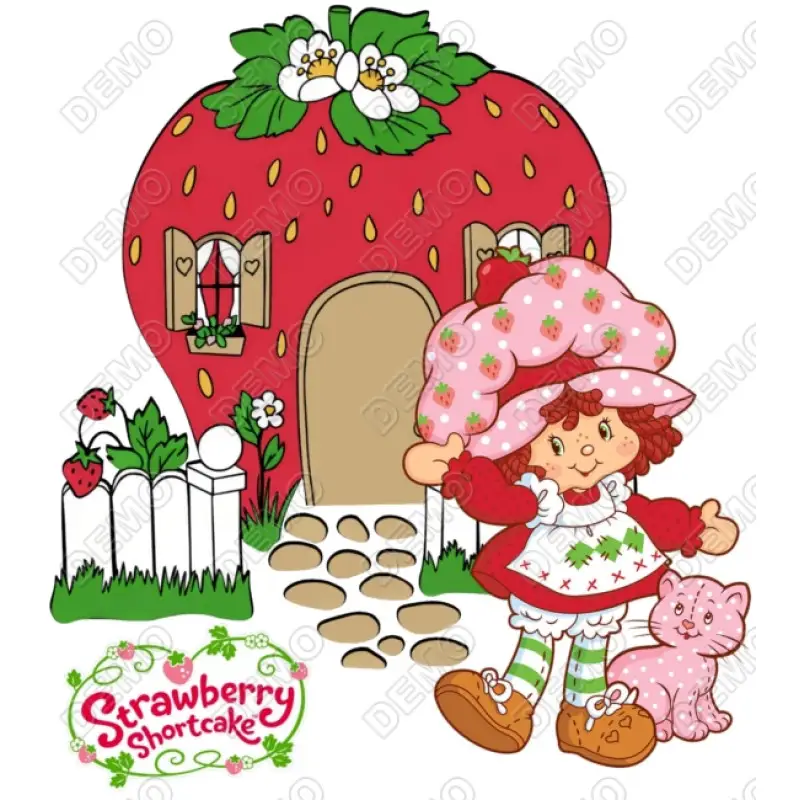 Vintage Strawberry Shortcake DTF Iron on Transfer Decal Vintage Strawberry Shortcake DTF Iron on Transfer Decal