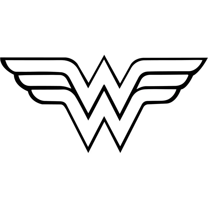 Wonder Woman Logo Iron On Transfer Vinyl HTV Wonder Woman Logo Iron On Transfer Vinyl HTV