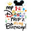 My First Disney Trip DTF Shirt Iron on Transfer My First Disney Trip DTF Shirt Iron on Transfer