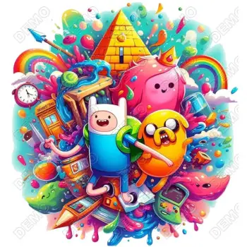 Adventure Time DTF Shirt Iron on Transfer 