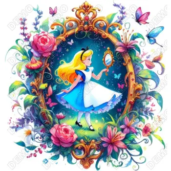 Alice in Wonderland  DTF Iron on Transfer  N34