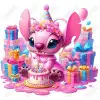 Angel Birthday Stitch  DTF Iron on Transfer 