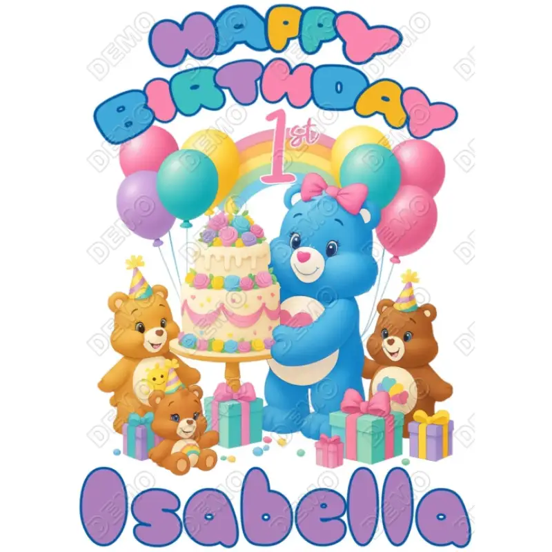 Care Bears Personalized DTF Shirt Iron on Transfer Care Bears Personalized DTF Shirt Iron on Transfer