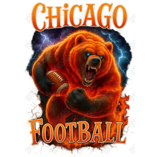 Chicago Bears  Football  DTF Iron on Transfer