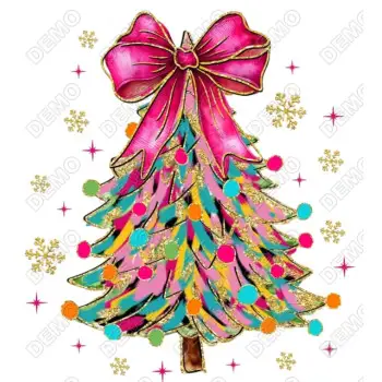 Christmas  Tree Cute  DTF  Shirt Iron on Transfer