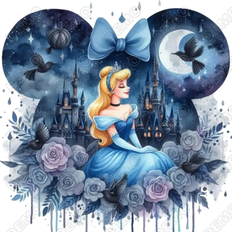 Cinderella Princess DTF Shirt Iron on Transfer Cinderella Princess DTF Shirt Iron on Transfer