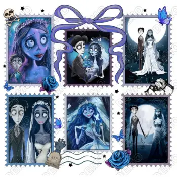 Corpse Bride Halloween DTF  Iron on Transfer 