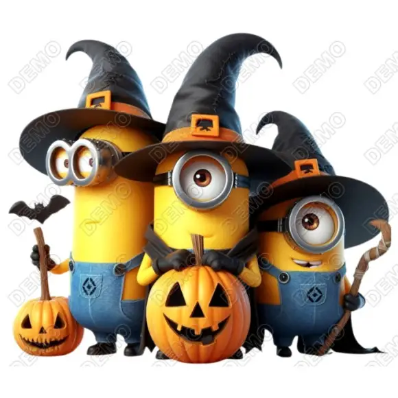 Despicable Me Halloween Pumpkin  DTF Shirt Iron on Transfer