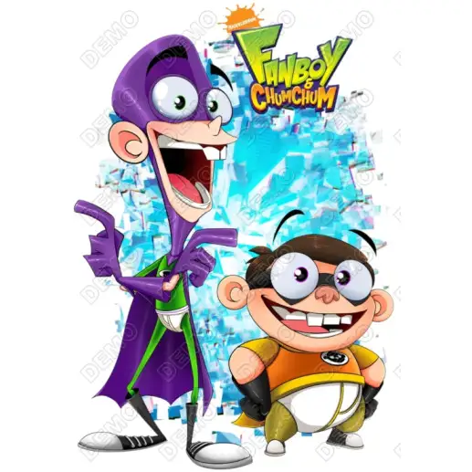 Fanboy & Chum Chum DTF  Shirt Iron on Transfer