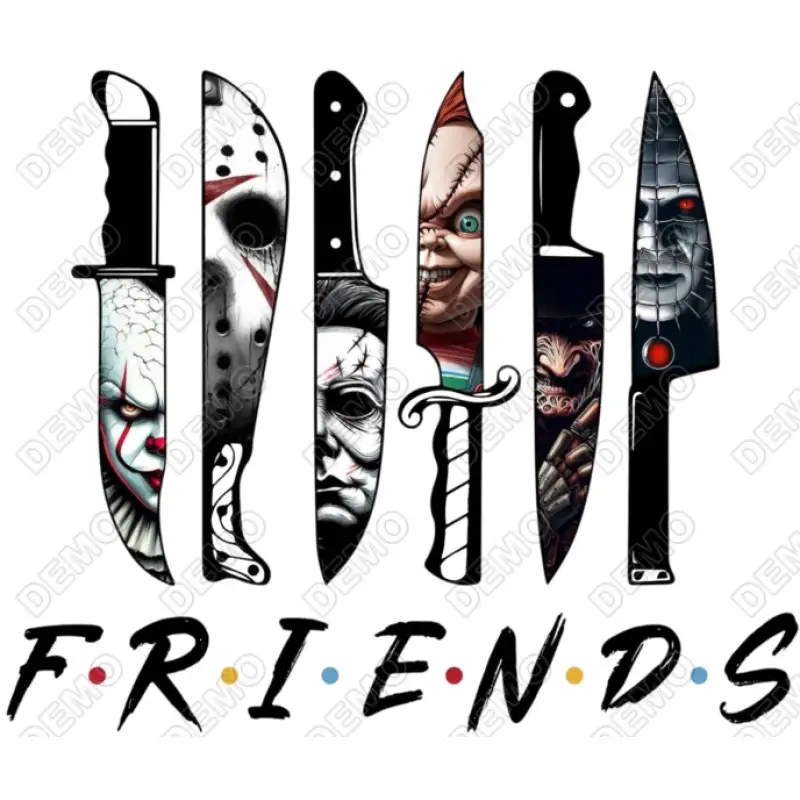 Friends Halloween DTF  Shirt Iron on Transfer N1