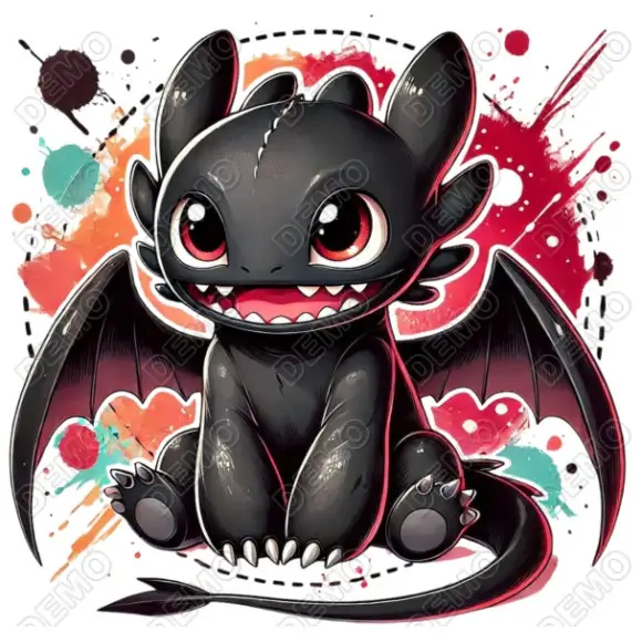 How to Train  Your  Dragon  DTF  Shirt Iron on Transfer N7