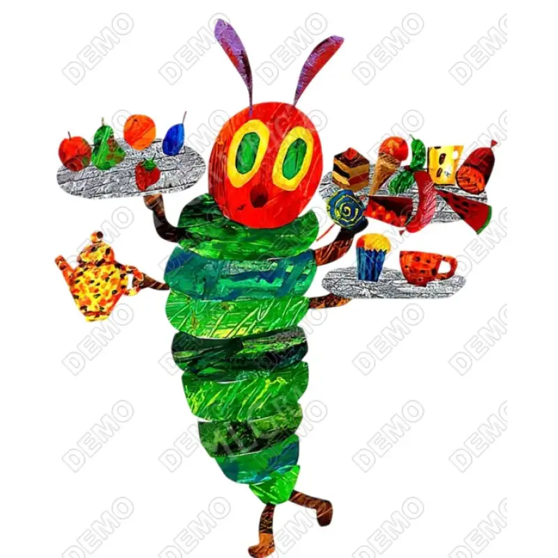 Hungry Caterpillar DTF Iron on Transfer N8 Hungry Caterpillar DTF Iron on Transfer N8