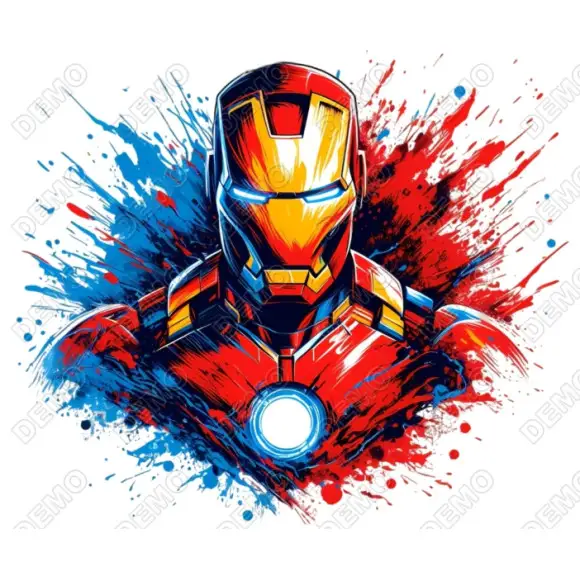 Iron Man  DTF  Iron on Transfer N76