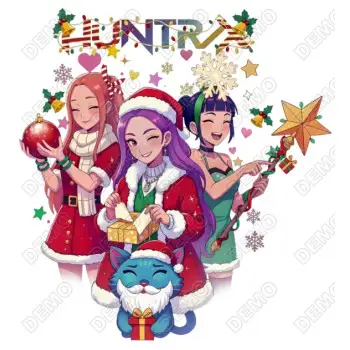 KPop Demon Hunters  Christmas  DTF Iron on Transfer 