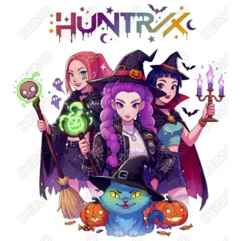 KPop Demon Hunters  Halloween DTF Iron on Transfer 