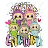 Labubu Flowers DTF Iron on Transfer 