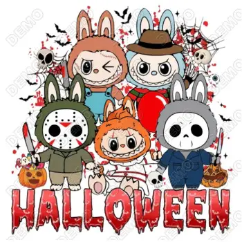 Labubu Halloween Doll DTF Iron on Transfer 