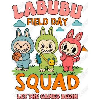 Labubu Squad  DTF Iron on Transfer 