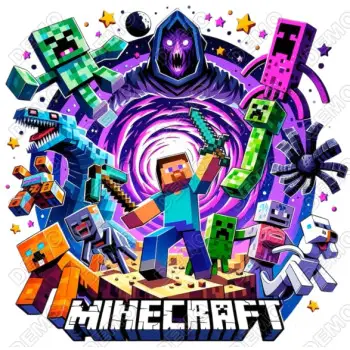 Minecraft   DTF Shirt Iron on Transfer N15