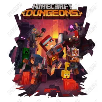 Minecraft Dungeons  DTF Shirt Iron on Transfer