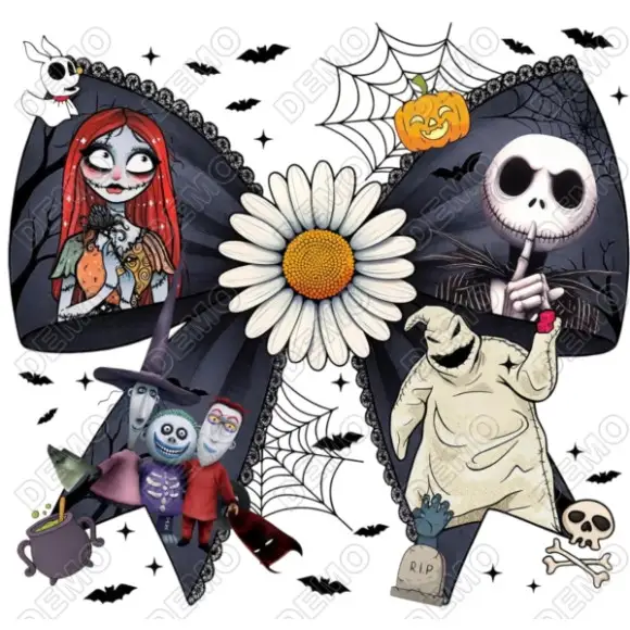 Nightmare Before Christmas Sally  Jack DTF Shirt Iron on Transfer