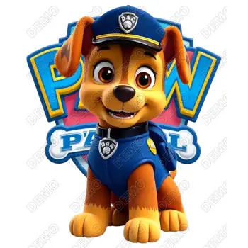 Paw  Patrol Chase DTF Shirt Iron on Transfer  