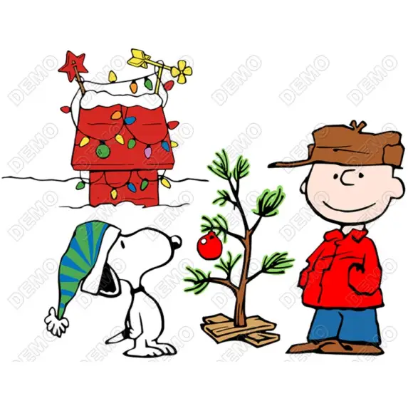 Peanuts, Snoopy, Charlie Brown  Christmas DTF  Shirt Iron on Transfer N9