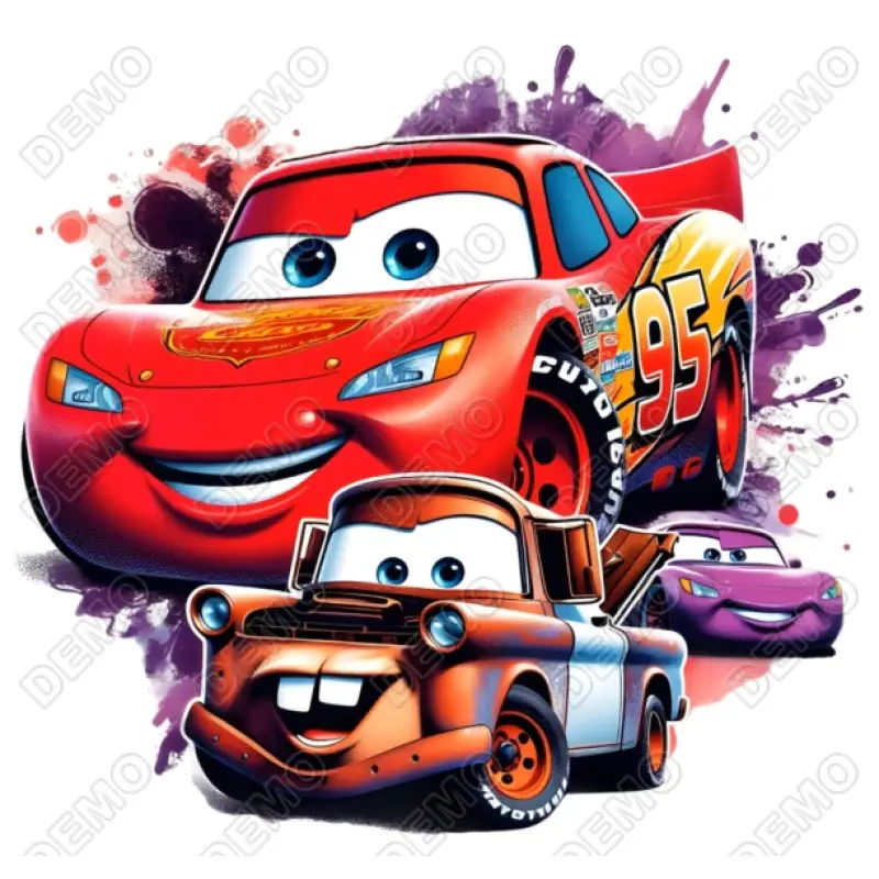 Pixar Cars Disney DTF Iron on Transfer N10 Pixar Cars Disney DTF Iron on Transfer N10