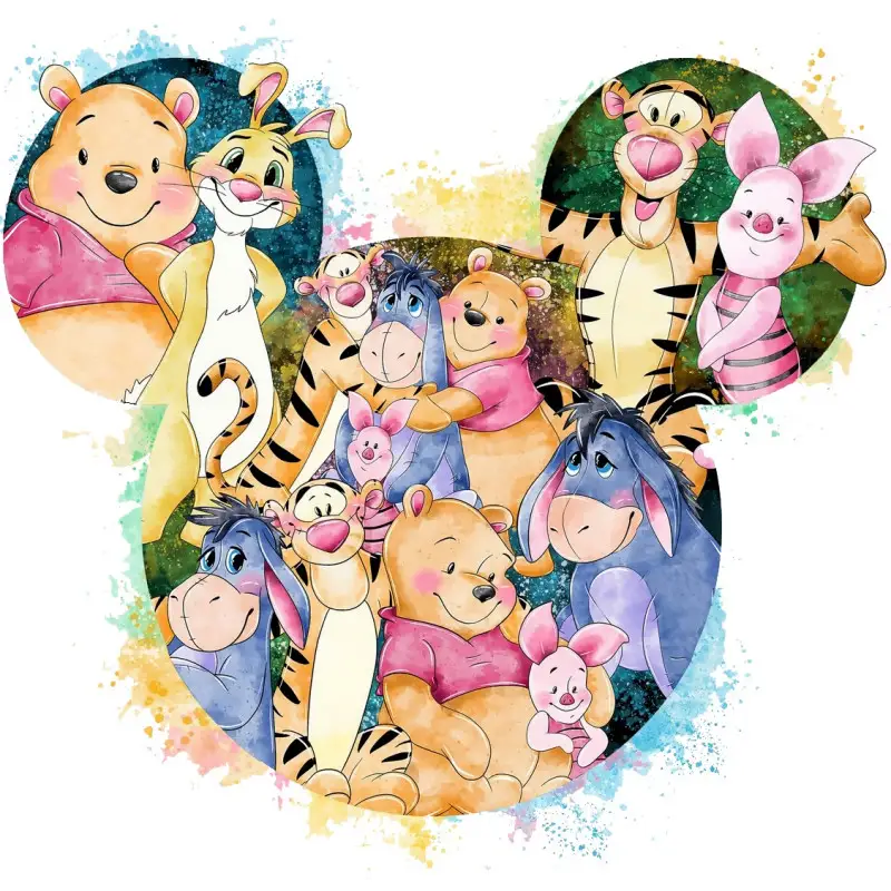 Pooh Disney Trip DTF Transfer Pooh Disney Trip DTF Transfer