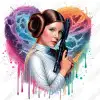 Princess Leia Star Wars DTF  Shirt Iron on Transfer 