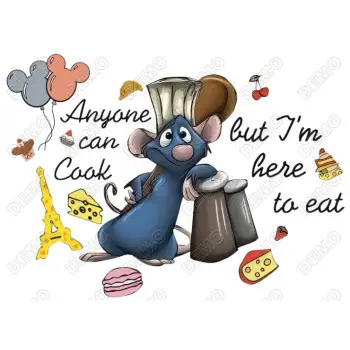 Ratatouille  DTF Iron on Transfer 