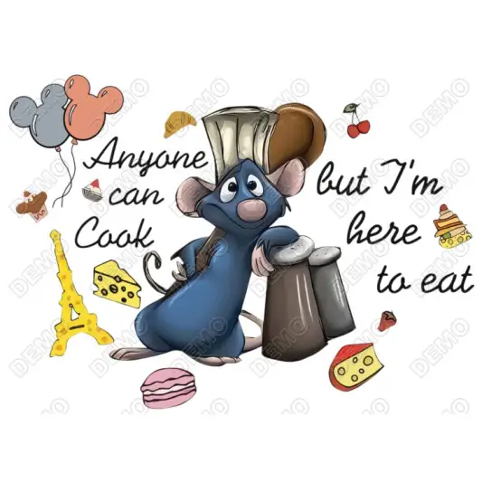 Ratatouille DTF Iron on Transfer Ratatouille DTF Iron on Transfer