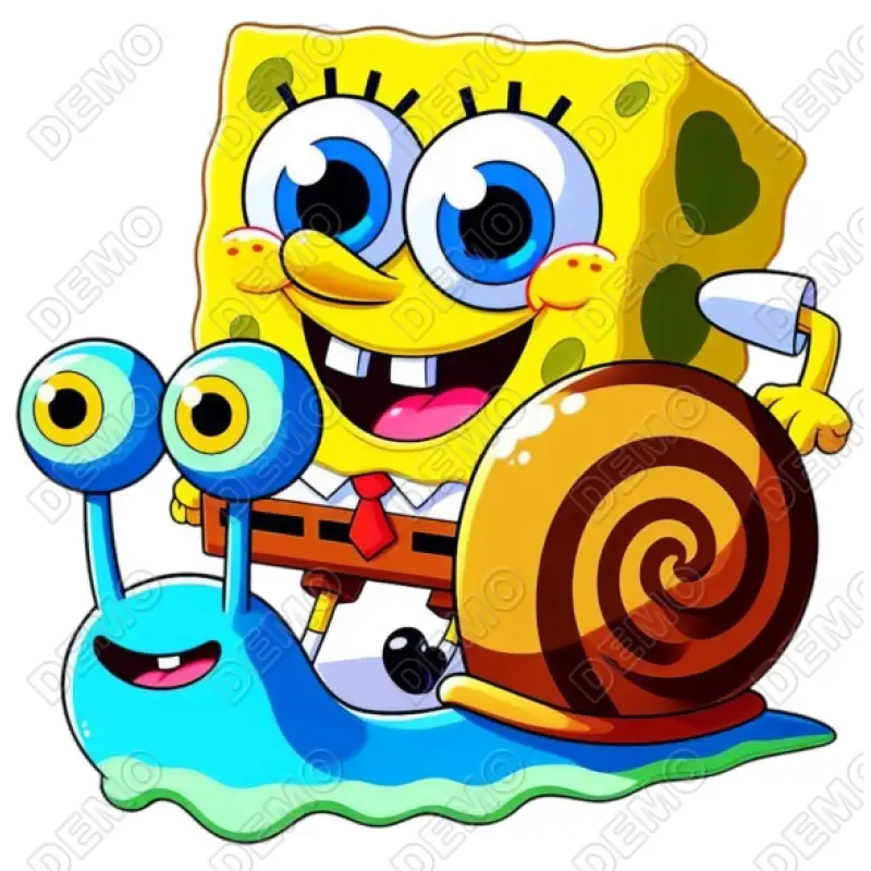 SpongeBob DTF Shirt Iron on Transfer N10 SpongeBob DTF Shirt Iron on Transfer N10