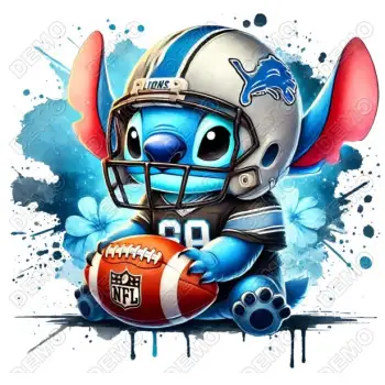 Stitch  Football Lions  DTF  Shirt  Iron on Transfer