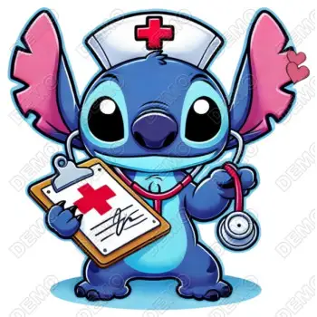 Stitch Nurse  DTF Iron on Transfer 