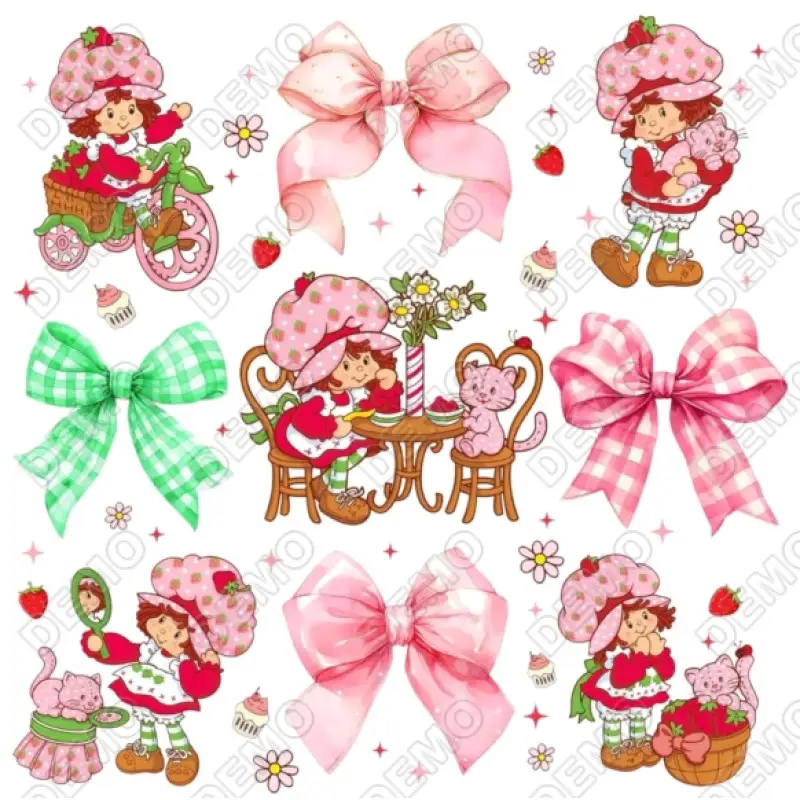 Strawberry Shortcake  DTF Iron on Transfer N8