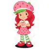 Strawberry Shortcake  Heart  DTF Iron on Transfer 