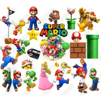Super Mario DTF  Iron on Transfer  