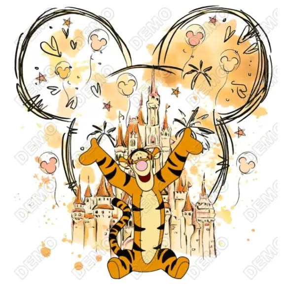 Tiger Pooh  Disney DTF Iron on Transfer