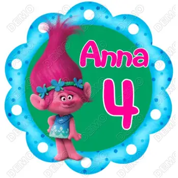 Trolls Queen Poppy  Personalized  DTF  Shirt Iron on Transfer