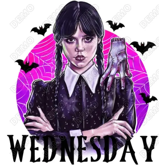 Wednesday DTF Shirt Iron on Transfer